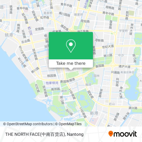 THE NORTH FACE(中南百货店) map