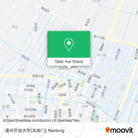 通州开放大学(东南门) map