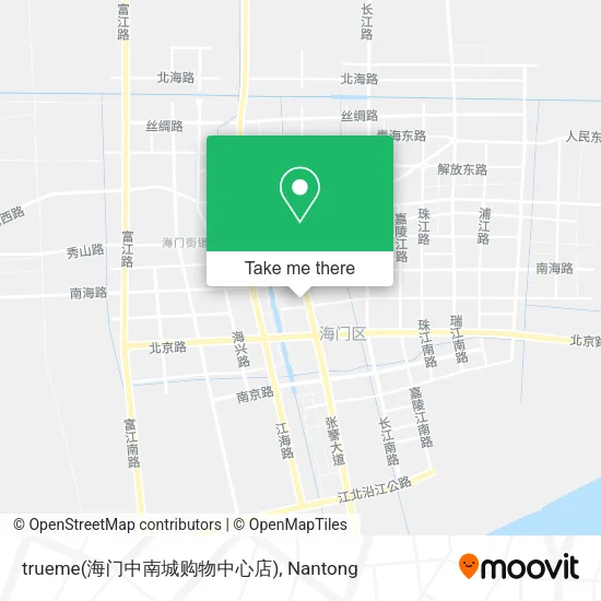 trueme(海门中南城购物中心店) map