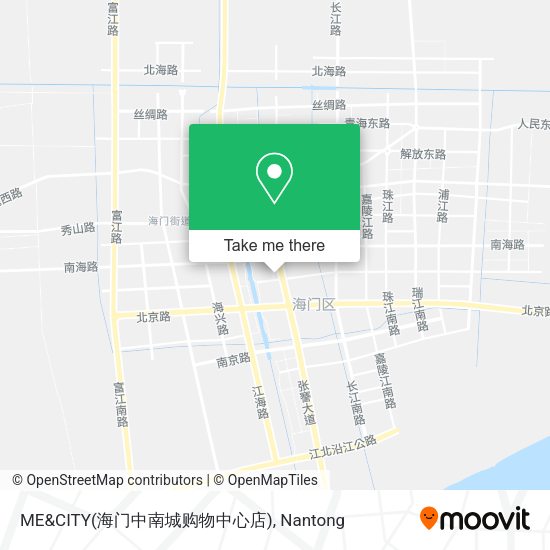 ME&CITY(海门中南城购物中心店) map