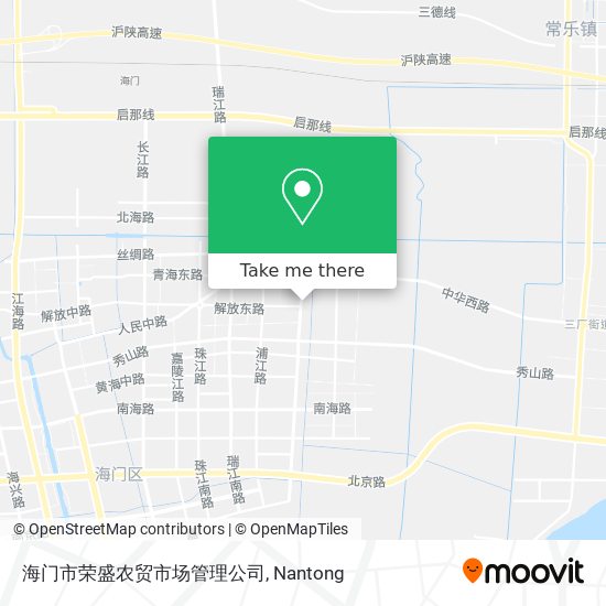 海门市荣盛农贸市场管理公司 map