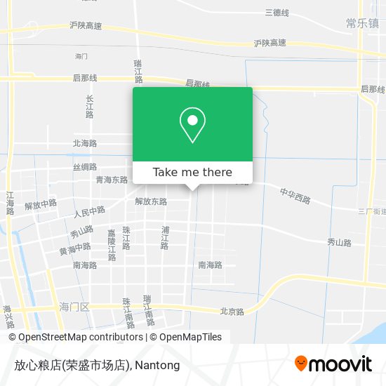放心粮店(荣盛市场店) map