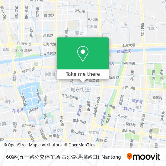 60路(五一路公交停车场-古沙路通掘路口) map