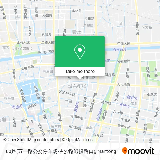 60路(五一路公交停车场-古沙路通掘路口) map