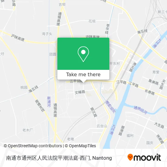 南通市通州区人民法院平潮法庭-西门 map