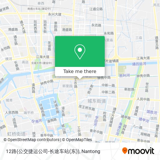 12路(公交捷运公司-长途车站(东)) map
