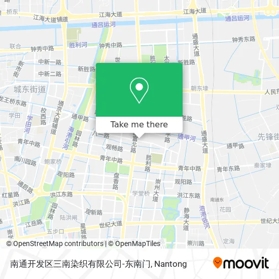南通开发区三南染织有限公司-东南门 map