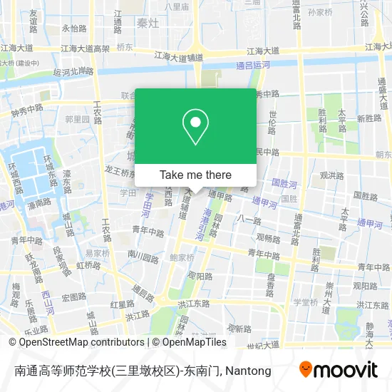 南通高等师范学校(三里墩校区)-东南门 map