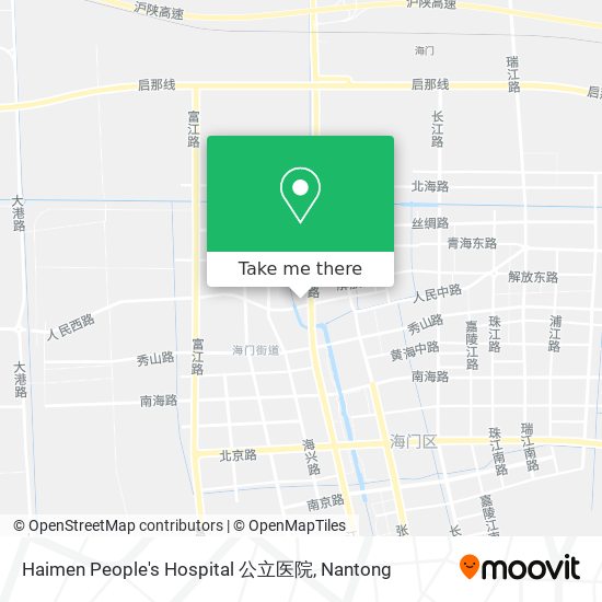 Haimen People's Hospital 公立医院 map