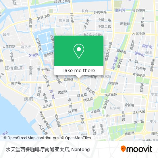 水天堂西餐咖啡厅南通亚太店 map