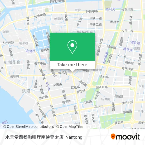 水天堂西餐咖啡厅南通亚太店 map