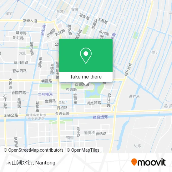 南山湖水街 map
