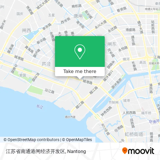 江苏省南通港闸经济开发区 map