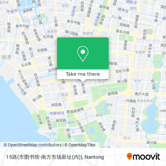 15路(市图书馆-南方市场新址(内)) map
