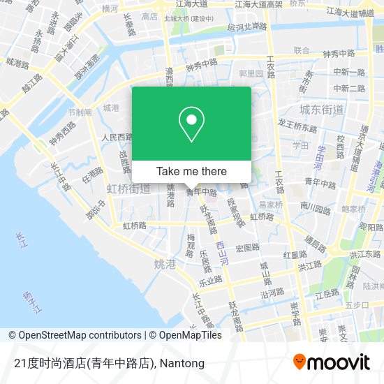 21度时尚酒店(青年中路店) map