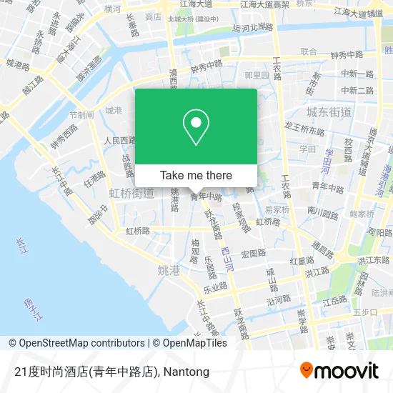 21度时尚酒店(青年中路店) map