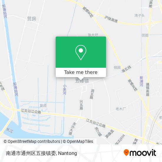南通市通州区五接镇委 map