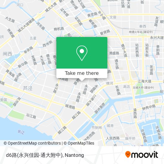d6路(永兴佳园-通大附中) map