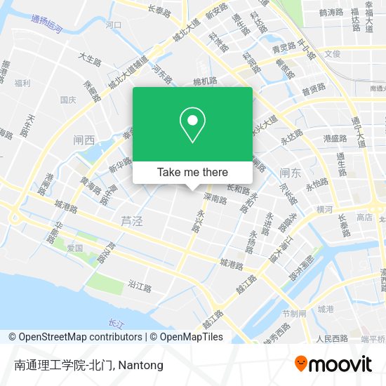 南通理工学院-北门 map