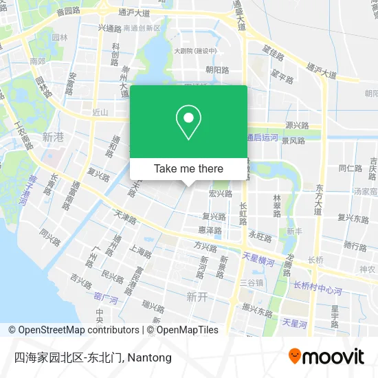 四海家园北区-东北门 map
