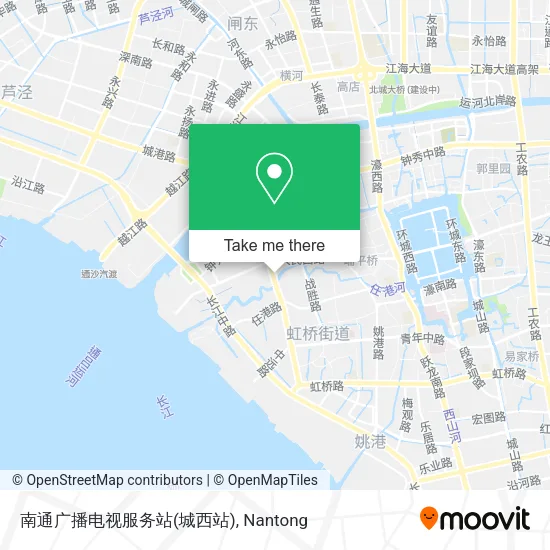 南通广播电视服务站(城西站) map