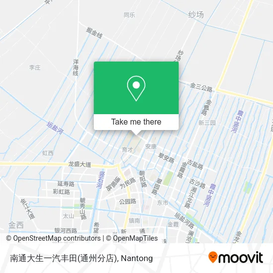 南通大生一汽丰田(通州分店) map