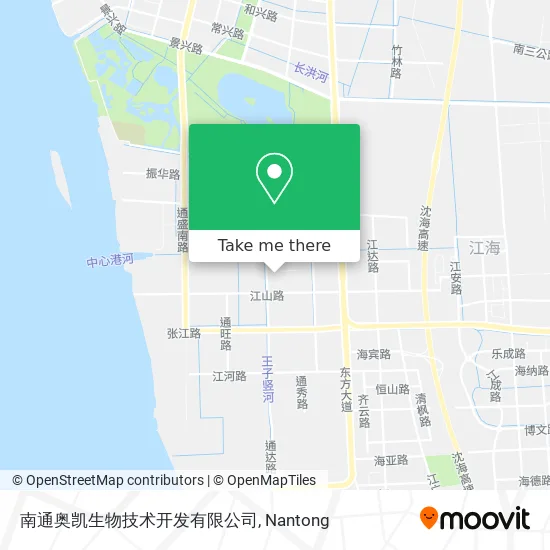 南通奥凯生物技术开发有限公司 map