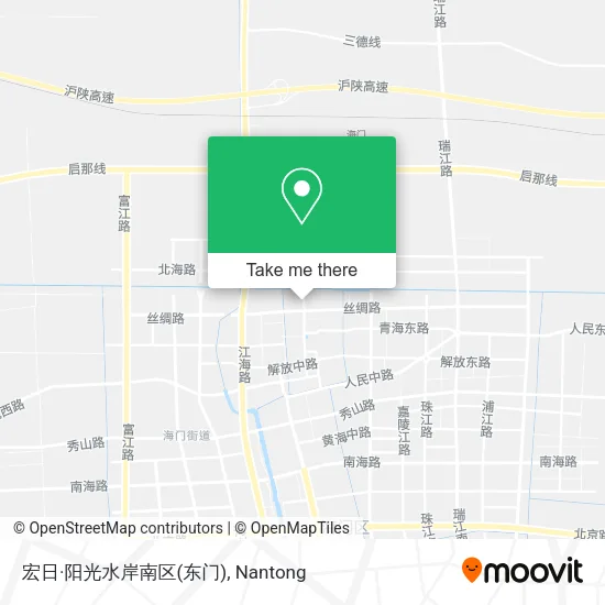 宏日·阳光水岸南区(东门) map