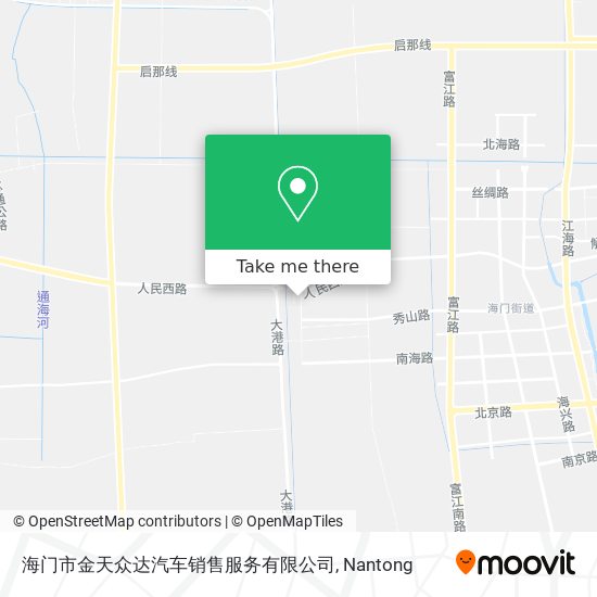 海门市金天众达汽车销售服务有限公司 map
