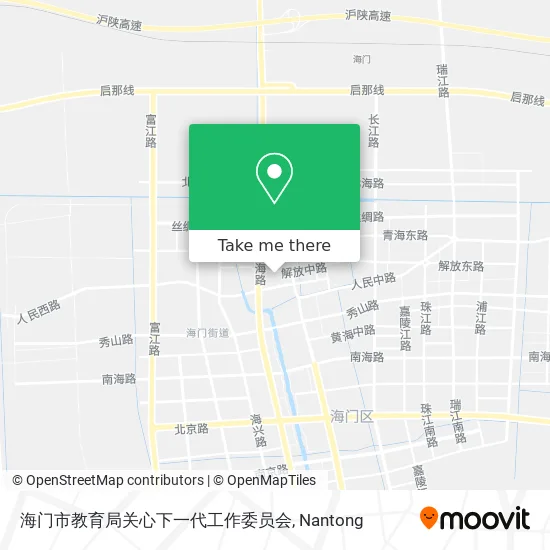 海门市教育局关心下一代工作委员会 map