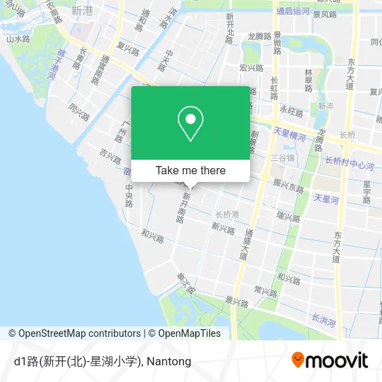 d1路(新开(北)-星湖小学) map
