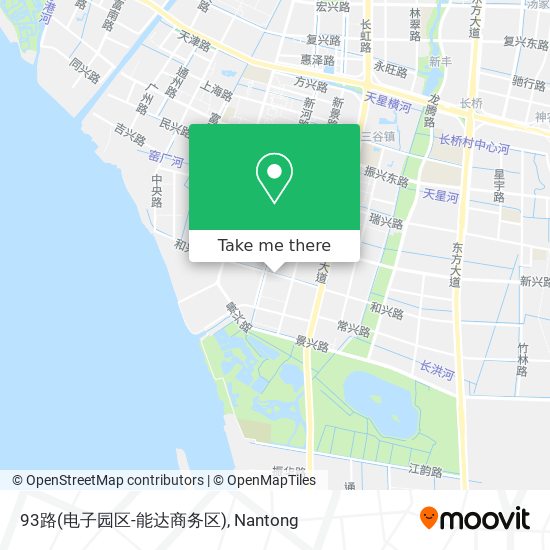 93路(电子园区-能达商务区) map