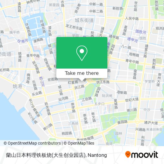 蘭山日本料理铁板烧(大生创业园店) map