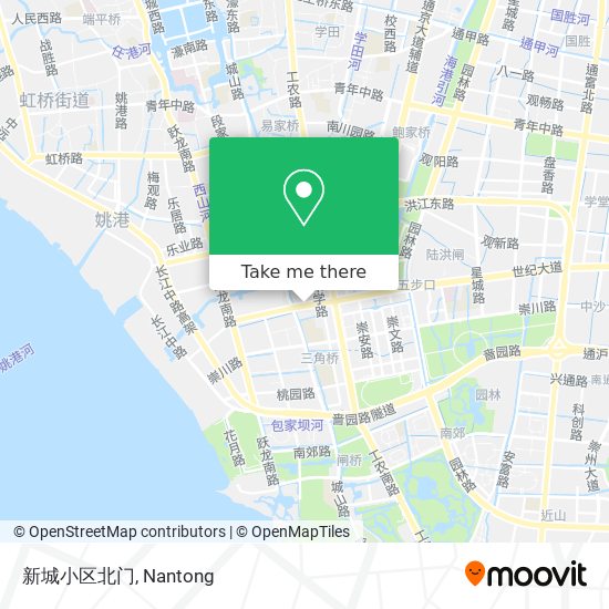 新城小区北门 map