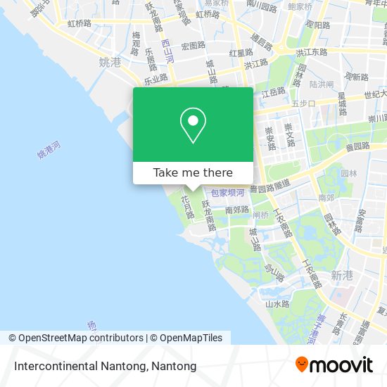 Intercontinental Nantong map