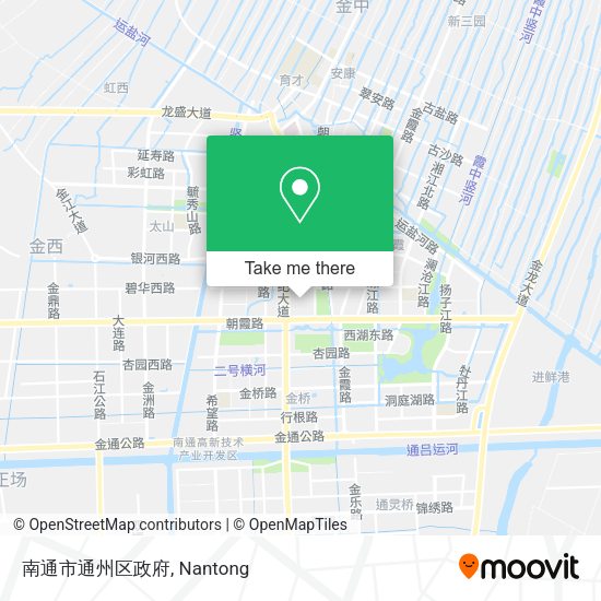 南通市通州区政府 map