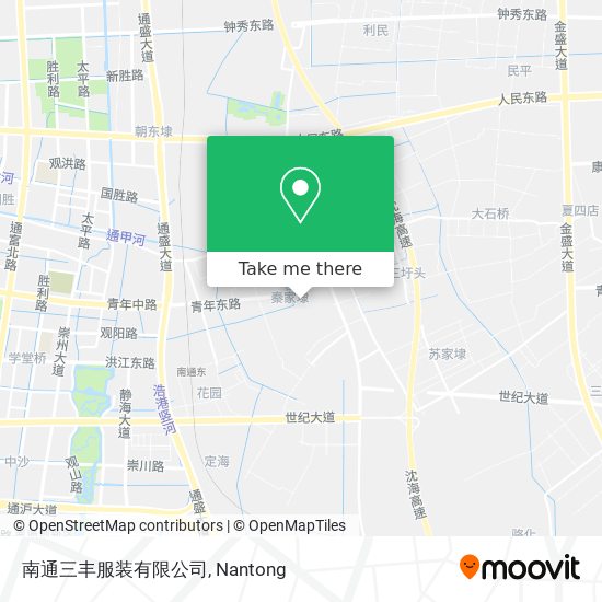 南通三丰服装有限公司 map