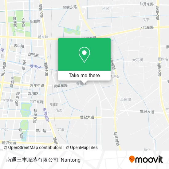 南通三丰服装有限公司 map