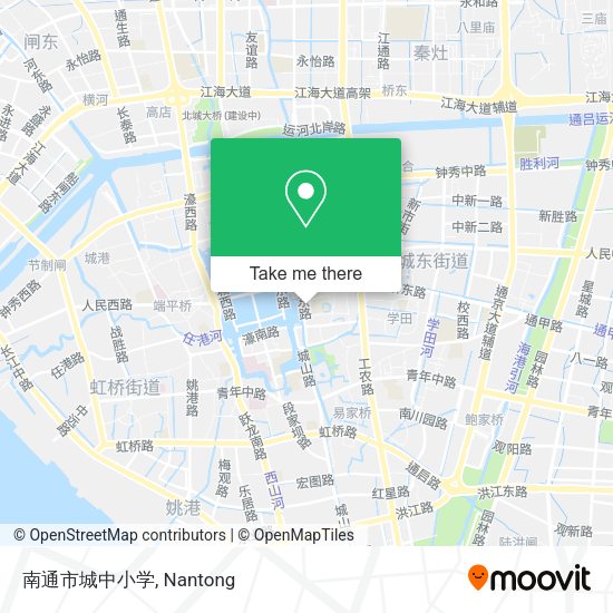 南通市城中小学 map