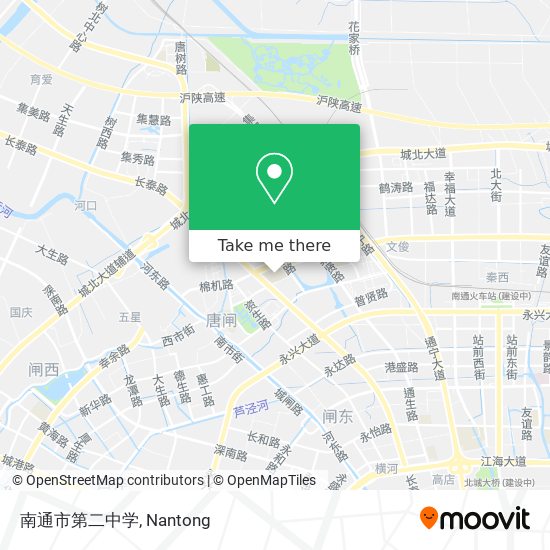 南通市第二中学 map
