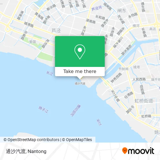 通沙汽渡 map