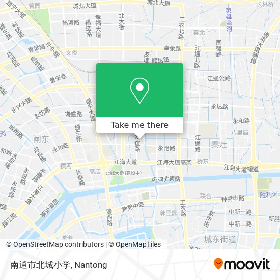 南通市北城小学 map