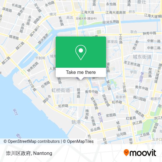 崇川区政府 map