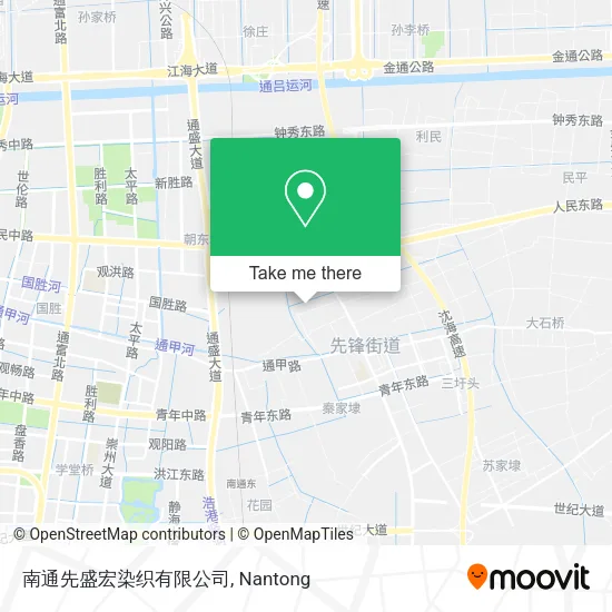 南通先盛宏染织有限公司 map