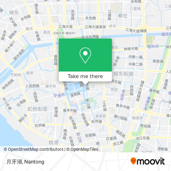 月牙湖 map