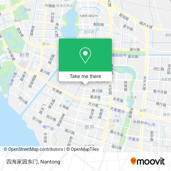 四海家园东门 map