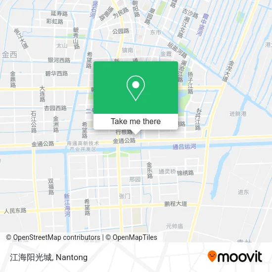江海阳光城 map