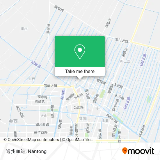 通州血站 map