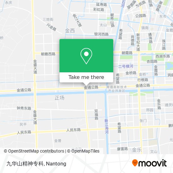 九华山精神专科 map