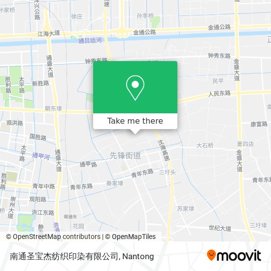 南通圣宝杰纺织印染有限公司 map